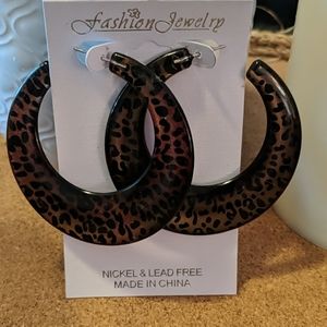 Animal Print Acrylic Earings